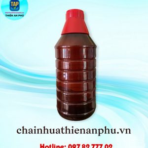 Chai pet 1 lít nâu tròn
