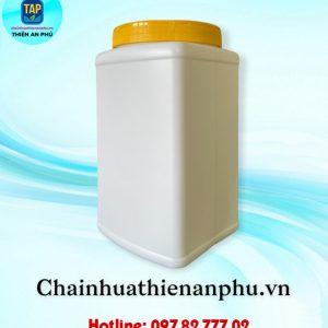 Hủ 1Kg Vuông Trắng